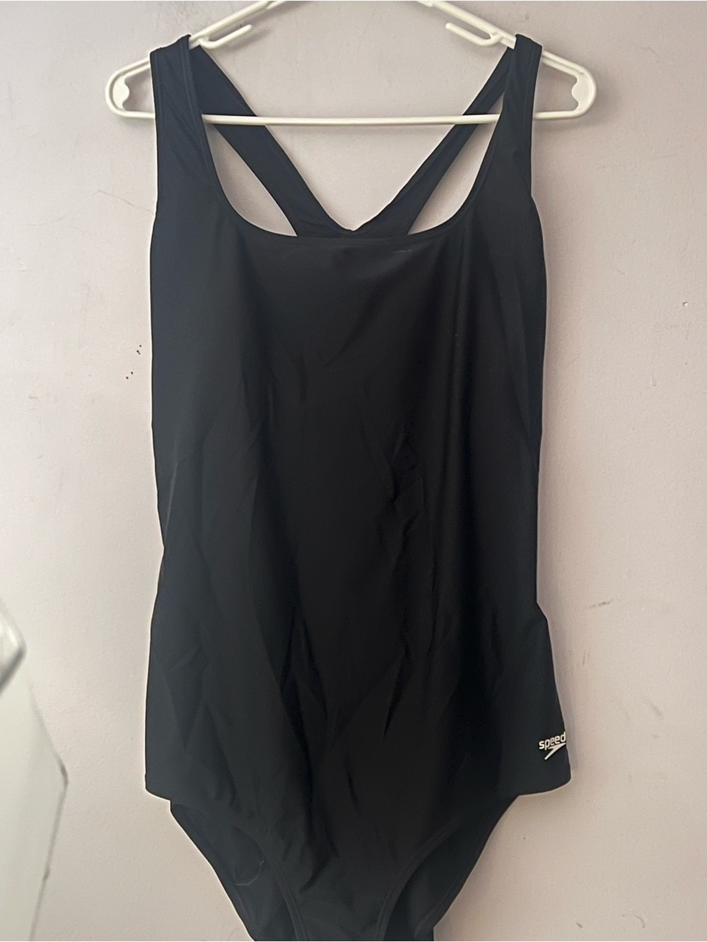 Speedo PowerFLEX One Piece Swimsuit Women’s Size 20 Black Athletic Lap Swim
